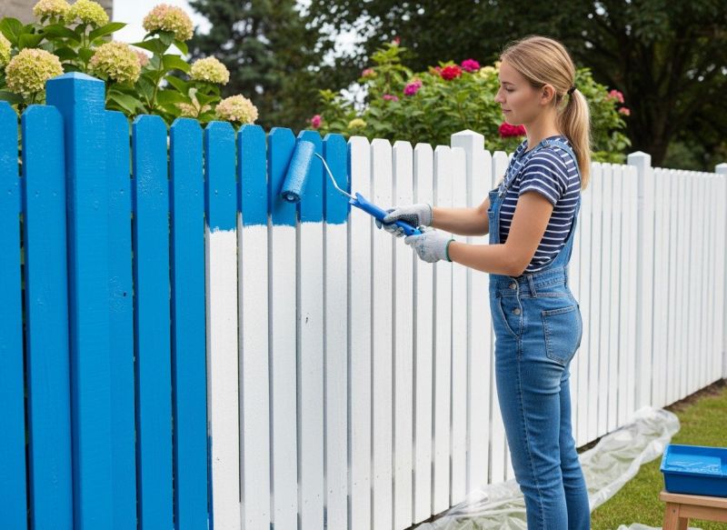 Aluminum Fence Painting
